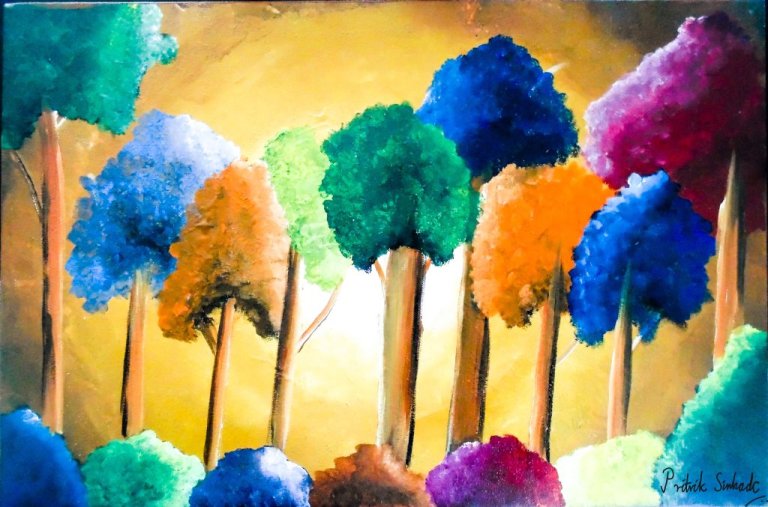 pritvik's tree painting